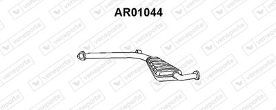  AR01044 VENEPORTE Средний глушитель выхлопных газов