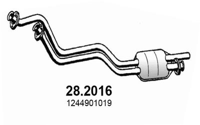  282016 ASSO Предглушитель выхлопных газов