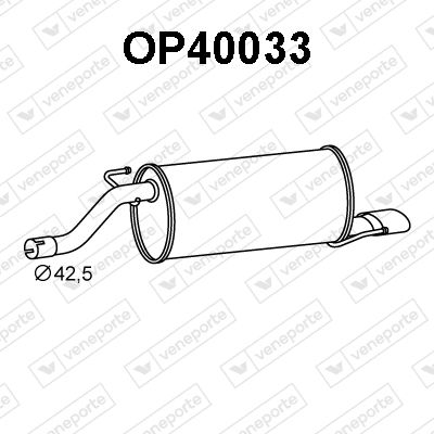  OP40033 VENEPORTE Глушитель выхлопных газов конечный