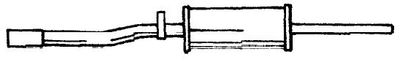  12444 SIGAM Средний глушитель выхлопных газов