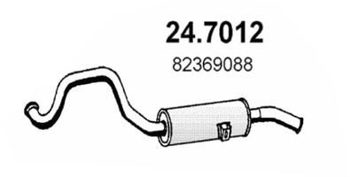 247012 ASSO Глушитель выхлопных газов конечный