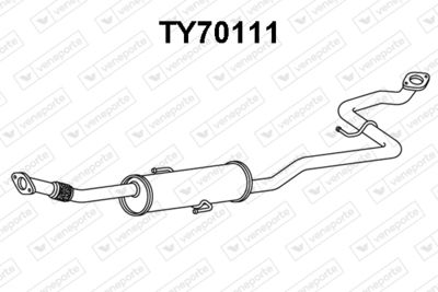  TY70111 VENEPORTE Глушитель выхлопных газов конечный