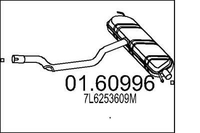  0160996 MTS Глушитель выхлопных газов конечный