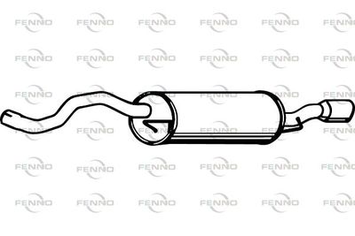  P1248 FENNO Глушитель выхлопных газов конечный