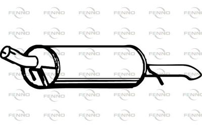  P7443 FENNO Глушитель выхлопных газов конечный