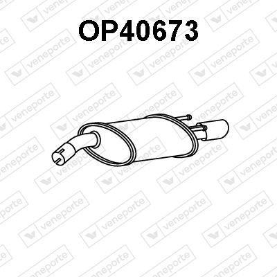  OP40673 VENEPORTE Глушитель выхлопных газов конечный