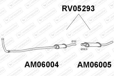  RV05293 VENEPORTE Глушитель выхлопных газов конечный