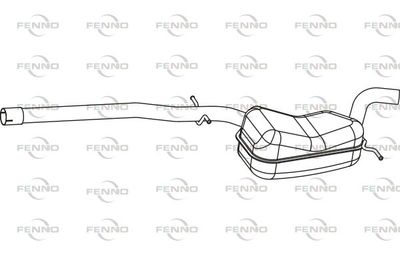  P5781 FENNO Средний глушитель выхлопных газов