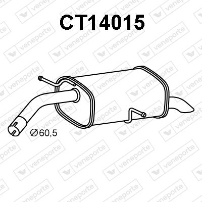  CT14015 VENEPORTE Глушитель выхлопных газов конечный