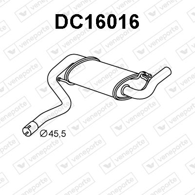  DC16016 VENEPORTE Глушитель выхлопных газов конечный