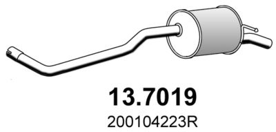  137019 ASSO Глушитель выхлопных газов конечный