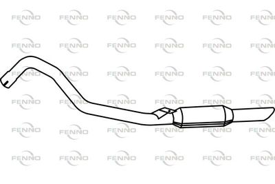  P4093 FENNO Глушитель выхлопных газов конечный