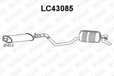  LC43085 VENEPORTE Глушитель выхлопных газов конечный