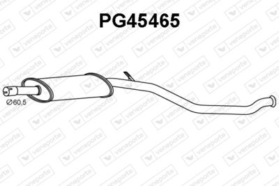  PG45465 VENEPORTE Средний глушитель выхлопных газов