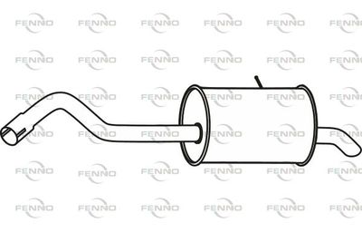  P49030 FENNO Глушитель выхлопных газов конечный