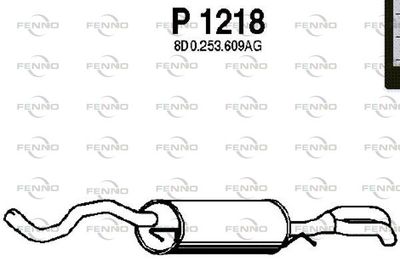  P1218 FENNO Глушитель выхлопных газов конечный