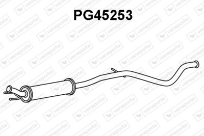  PG45253 VENEPORTE Предглушитель выхлопных газов