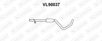  VL90037 VENEPORTE Средний глушитель выхлопных газов