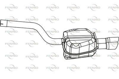 P57009 FENNO Глушитель выхлопных газов конечный