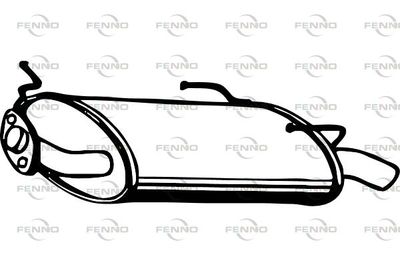 P4219 FENNO Глушитель выхлопных газов конечный
