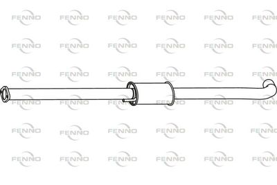  P29010 FENNO Средний глушитель выхлопных газов