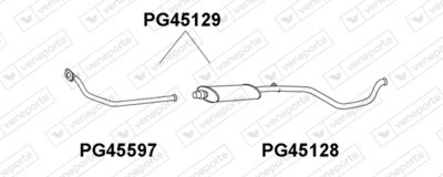  PG45129 VENEPORTE Предглушитель выхлопных газов