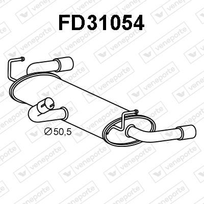  FD31054 VENEPORTE Глушитель выхлопных газов конечный