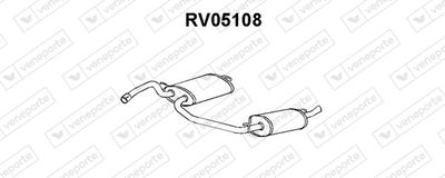  RV05108 VENEPORTE Глушитель выхлопных газов конечный