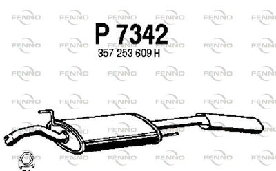  P7342 FENNO Глушитель выхлопных газов конечный