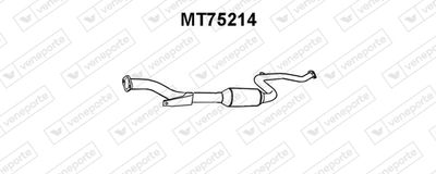  MT75214 VENEPORTE Средний глушитель выхлопных газов