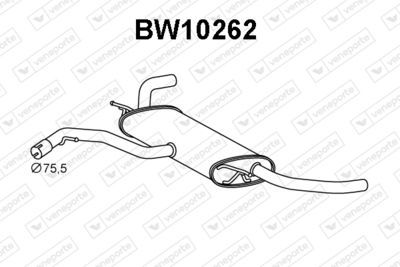  BW10262 VENEPORTE Глушитель выхлопных газов конечный