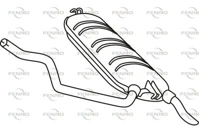  P3641 FENNO Глушитель выхлопных газов конечный