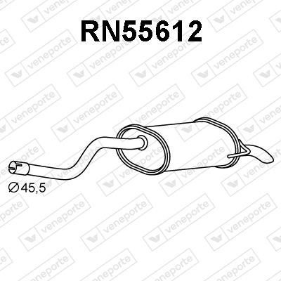  RN55612 VENEPORTE Глушитель выхлопных газов конечный