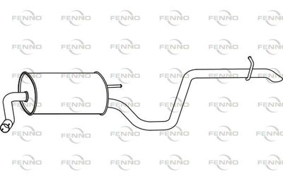  P31039 FENNO Глушитель выхлопных газов конечный