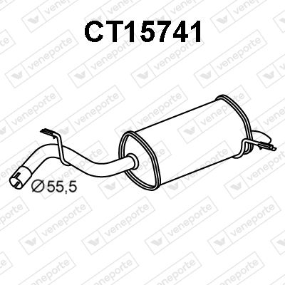  CT15741 VENEPORTE Глушитель выхлопных газов конечный