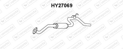  HY27069 VENEPORTE Глушитель выхлопных газов конечный