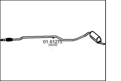  0161275 MTS Глушитель выхлопных газов конечный