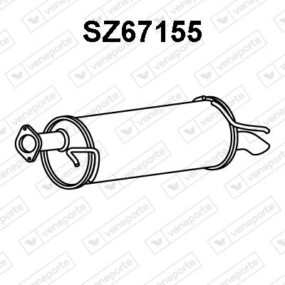  SZ67155 VENEPORTE Глушитель выхлопных газов конечный