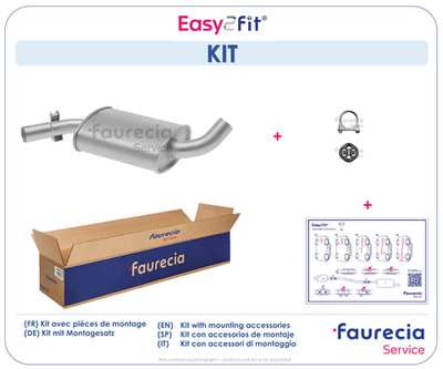  FS80095 Faurecia Средний глушитель выхлопных газов