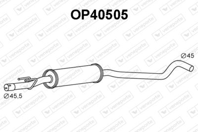  OP40505 VENEPORTE Средний глушитель выхлопных газов