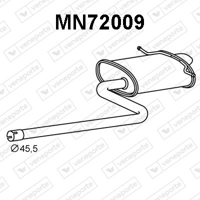  MN72009 VENEPORTE Глушитель выхлопных газов конечный