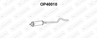  OP40010 VENEPORTE Средний глушитель выхлопных газов