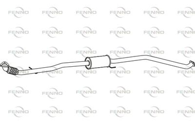  P43190 FENNO Средний глушитель выхлопных газов