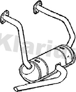  210365 KLARIUS Глушитель выхлопных газов конечный