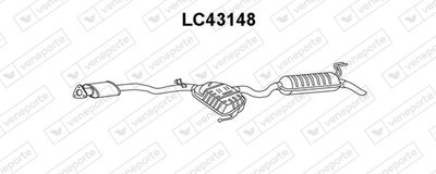  LC43148 VENEPORTE Глушитель выхлопных газов конечный