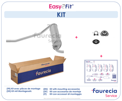  FS25011 Faurecia Глушитель выхлопных газов конечный