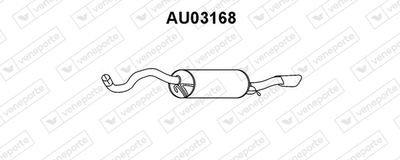  AU03168 VENEPORTE Глушитель выхлопных газов конечный