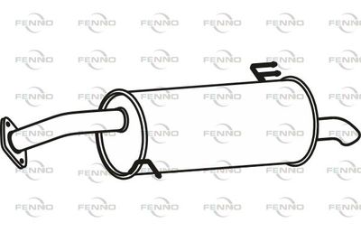  P31094 FENNO Глушитель выхлопных газов конечный