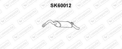  SK60012 VENEPORTE Глушитель выхлопных газов конечный