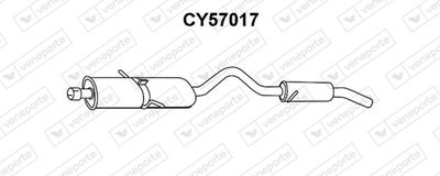  CY57017 VENEPORTE Глушитель выхлопных газов конечный